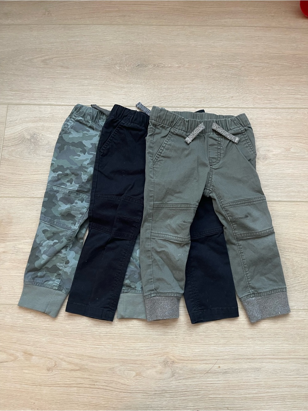 Cat & Jack Pull-On Jogger Pants - Olive, Black & Camo